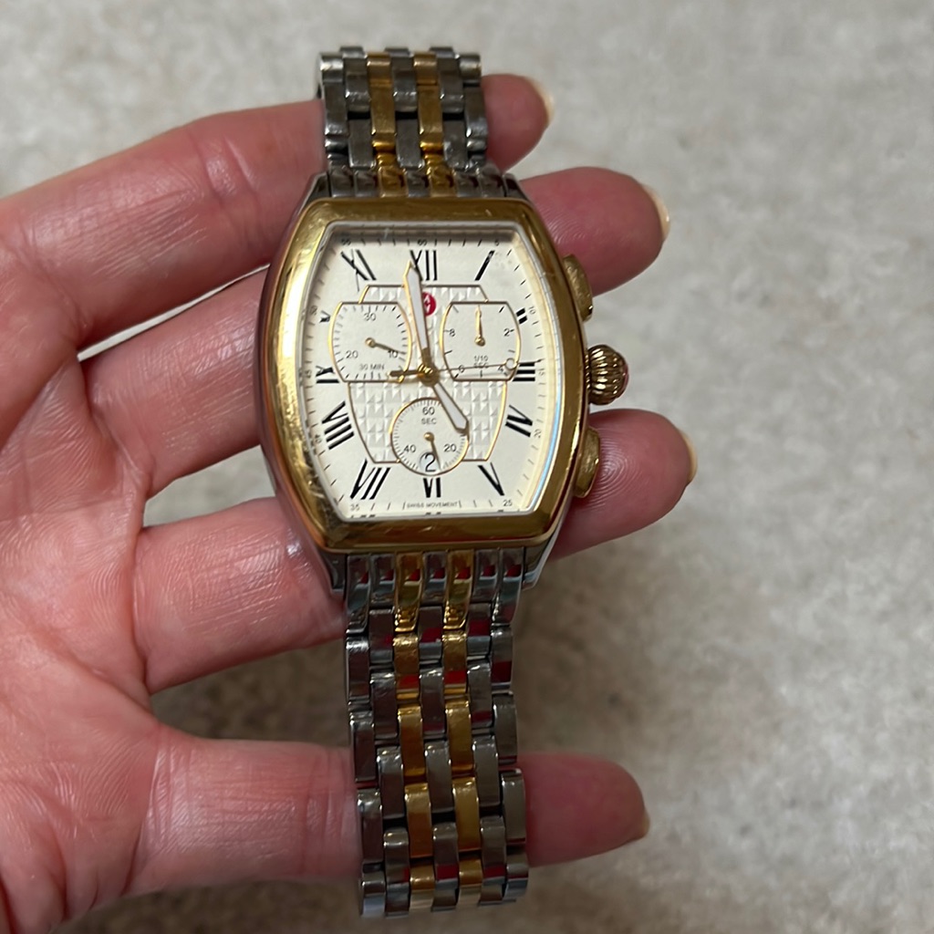 Michele 2 Tone Watch
